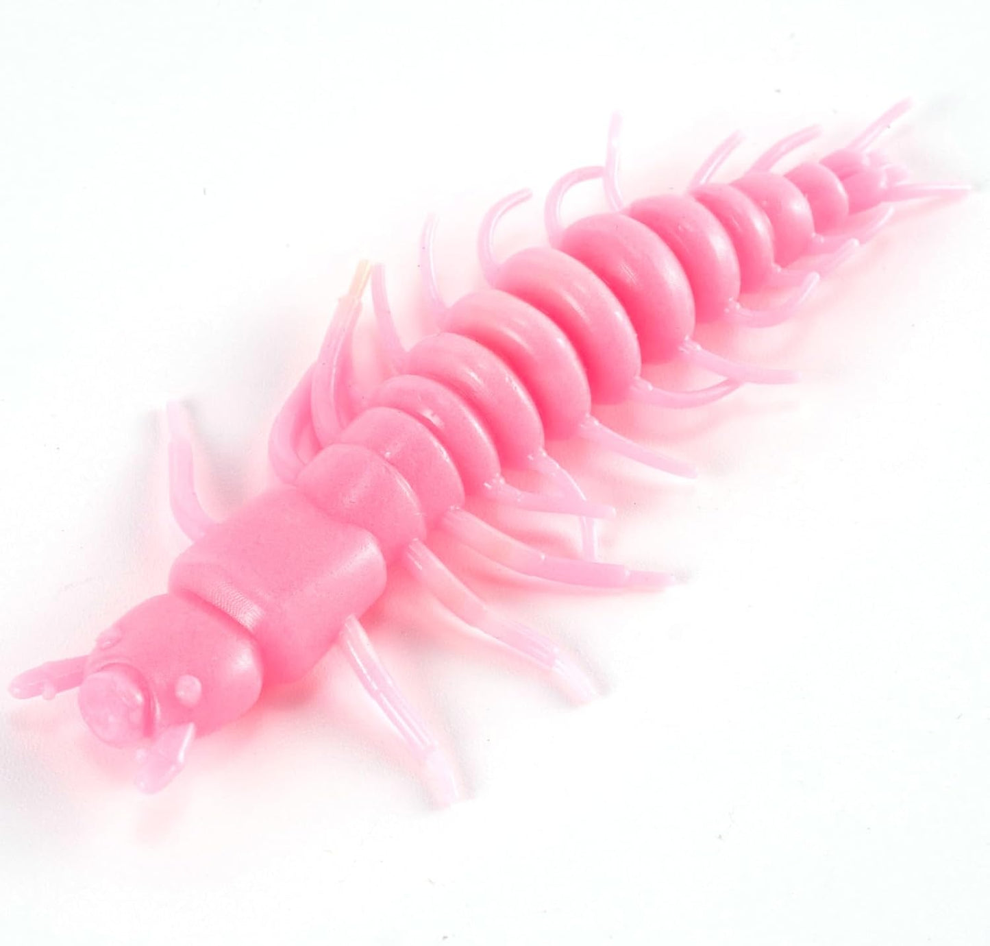 8 Pack Hellgrammite Soft Fishing Lure Worm Bait 3" Freshwater Bass Plastic Lures Grub Crappie Panfish Bluegill Trout Walleye Pink 3"-8