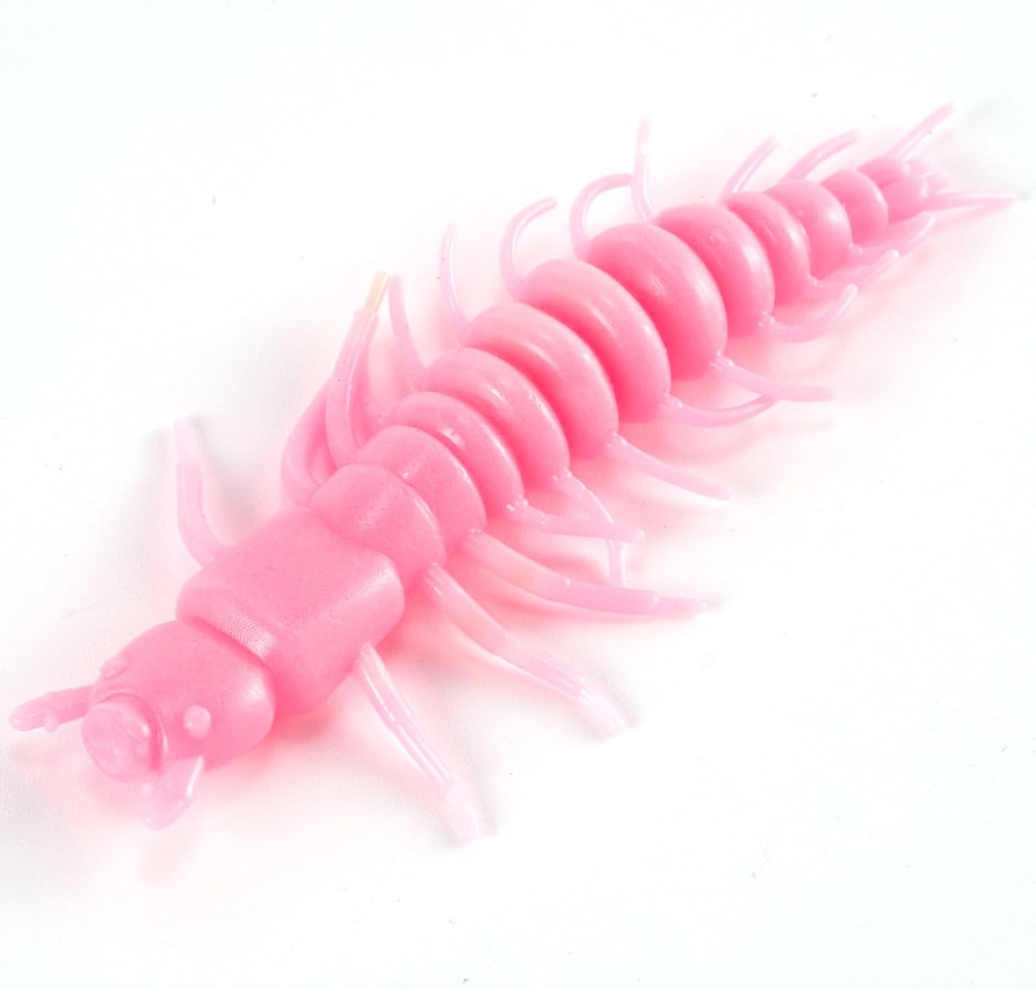 8 Pack Hellgrammite Soft Fishing Lure Worm Bait 3" Freshwater Bass Plastic Lures Grub Crappie Panfish Bluegill Trout Walleye Pink 3"-8