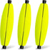15 Pack Peg Floats Slotted Slip Fishing Bobbers Cigar Foam Bobber for Santee Rig Float Catfish Bass Yellow-15 1.5"
