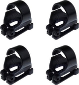4 Pack Scuba Dive Universal Plastic Clip Snorkel Keeper Tube Holder, Black 