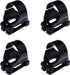 4 Pack Scuba Dive Universal Plastic Clip Snorkel Keeper Tube Holder, Black 