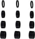 12 PCS Bicycle Headset Spacer Bike Handlebar Stem Spacers Threadless Aluminum Alloy Set Fit 1 1/8-Inch For MTB BMX Mountain Road Bikes Cycling 2MM 3MM 5MM 10MM(Black) -