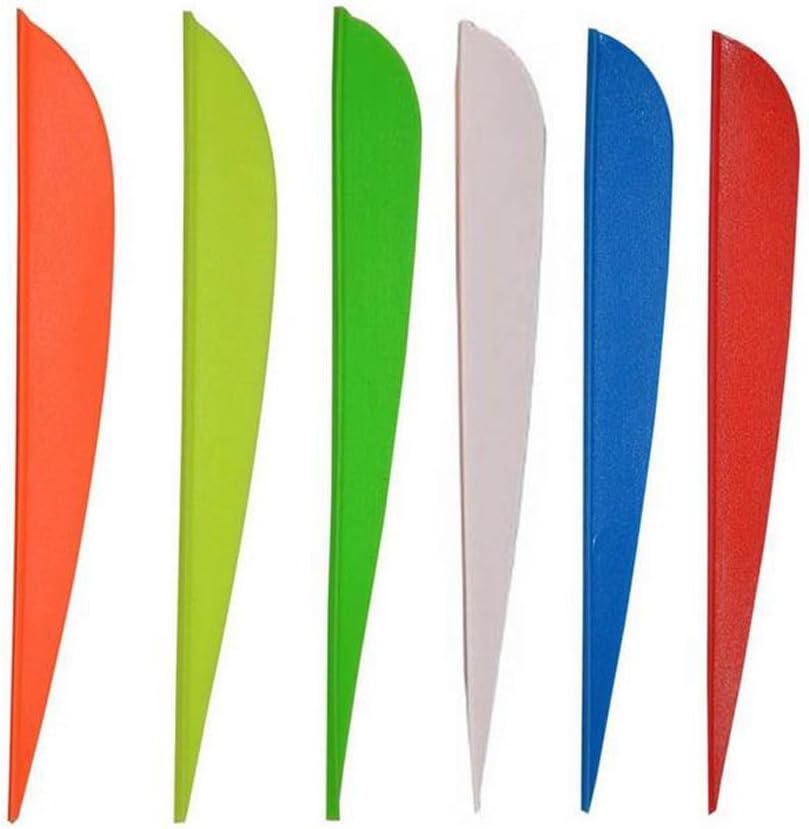 ISPORT 2.5'' 3" 4'' 5'' Archery Vanes Fletches Plastic DIY Arrow Fletching 50pcs 100pcs 3 Color Mixed Random - 3''