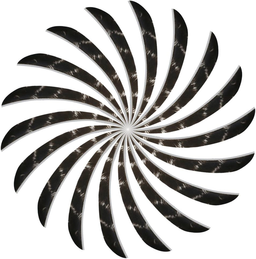 50pcs Turkey Feather Fletching 4'' / 5'' Right Wing Drop-Shaped Arrow Fletches Feathers Vanes for DIY Hunting Arrows Accessories Wooden Bamboo - 4inch