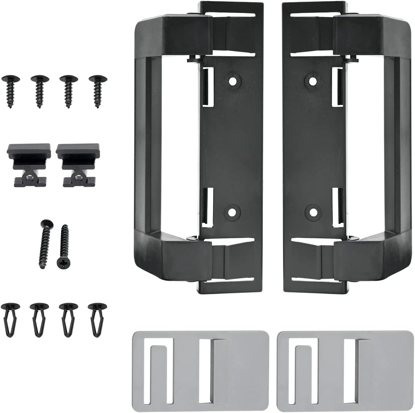 2 Pack 3316882900 RV Refrigerator Door Handle Holder Grip Black Hardware, Fit for 3316882.900 S,Std Dr Combo-6/8 Amii DM2672, DM2682, DM2872, DM2882 Refrigerators with Airing Cards -