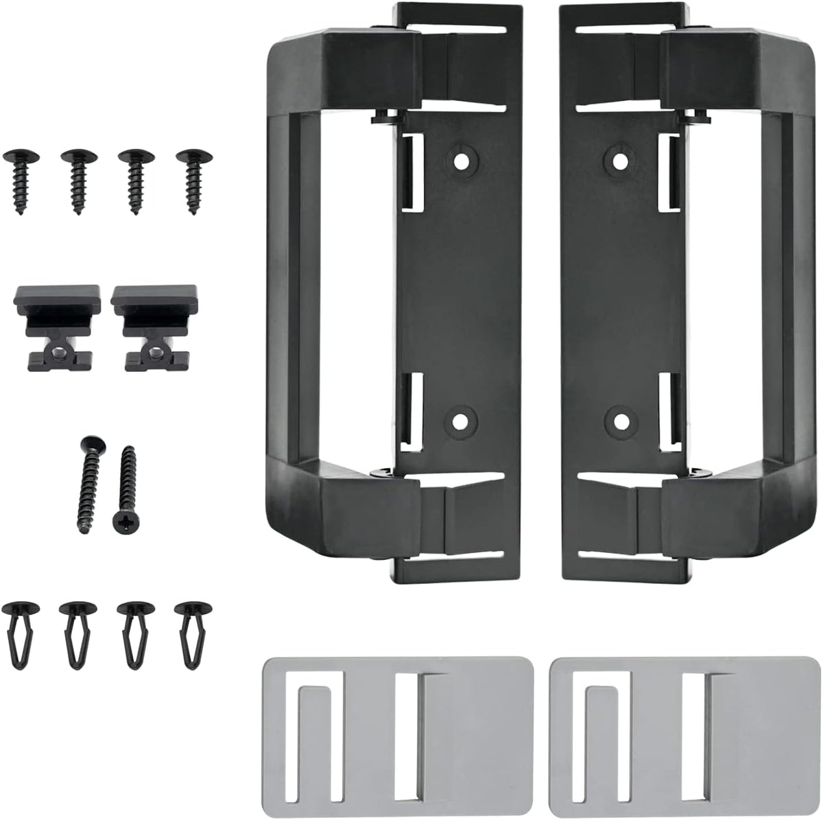 2 Pack 3316882900 RV Refrigerator Door Handle Holder Grip Black Hardware, Fit for 3316882.900 S,Std Dr Combo-6/8 Amii DM2672, DM2682, DM2872, DM2882 Refrigerators with Airing Cards -