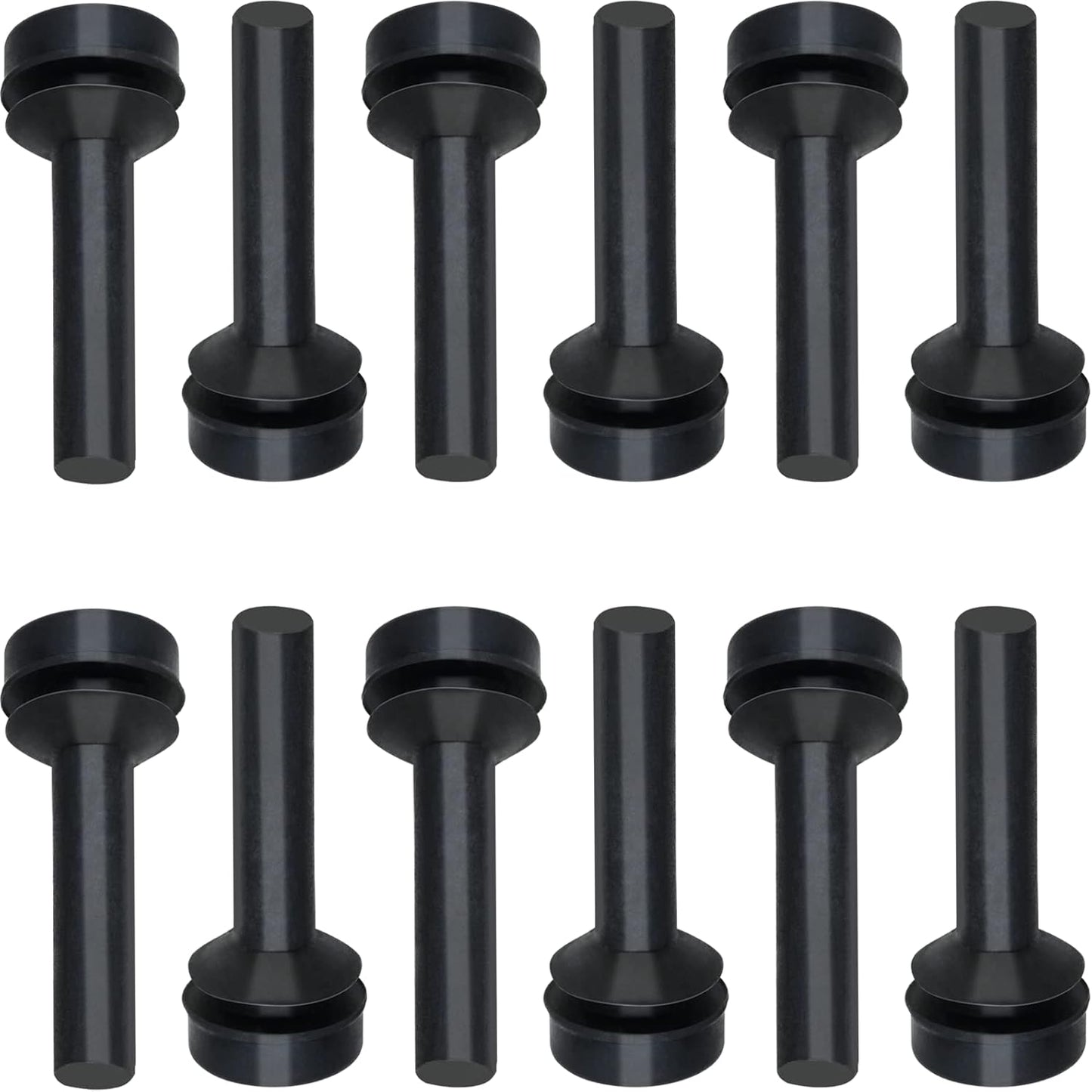 12 Pack WB02X24790 Grate Rubber Feet Compatible with GE Gas Stove Top Range Foot Pads, Fit For C2S CG JGS P2B P2S PGB Etc, Bumpers Replacement Cooktop Foots -