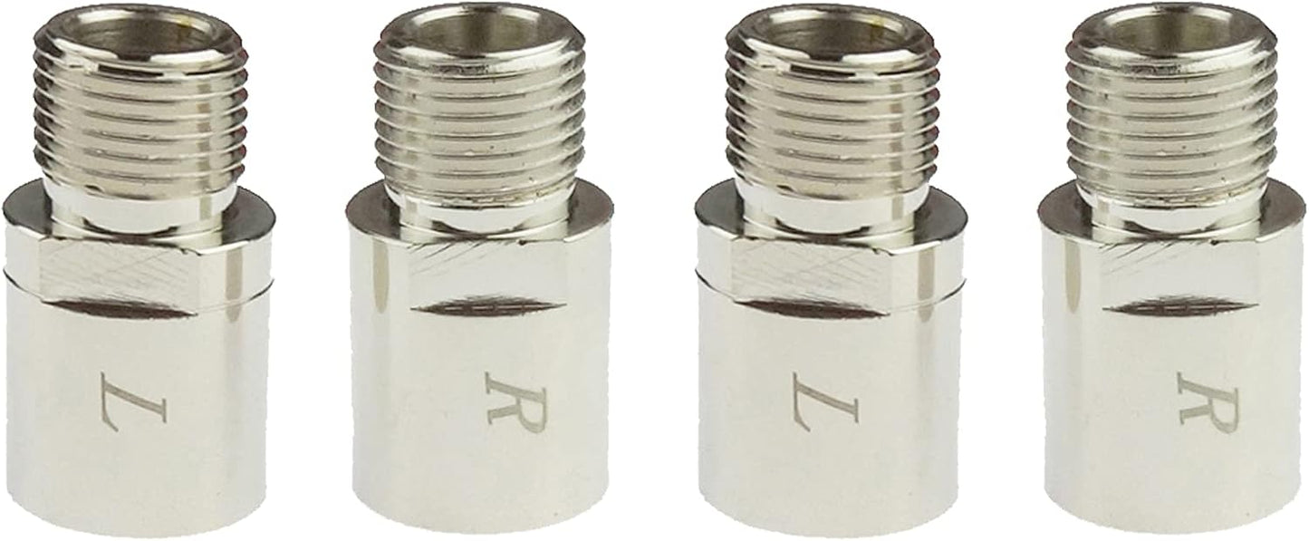 Bike Pedal Extenders, Fit 9/16 inch Spindle Pedals Bike, Extend by 20mm/0.79inch 