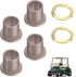 Club Car Precedent King Pin Steering Knuckle Bushing Kit,Spindle for 2004-Up and 2018-up Tempo Gas Electric Golf Cart 102288201, 102288401 -