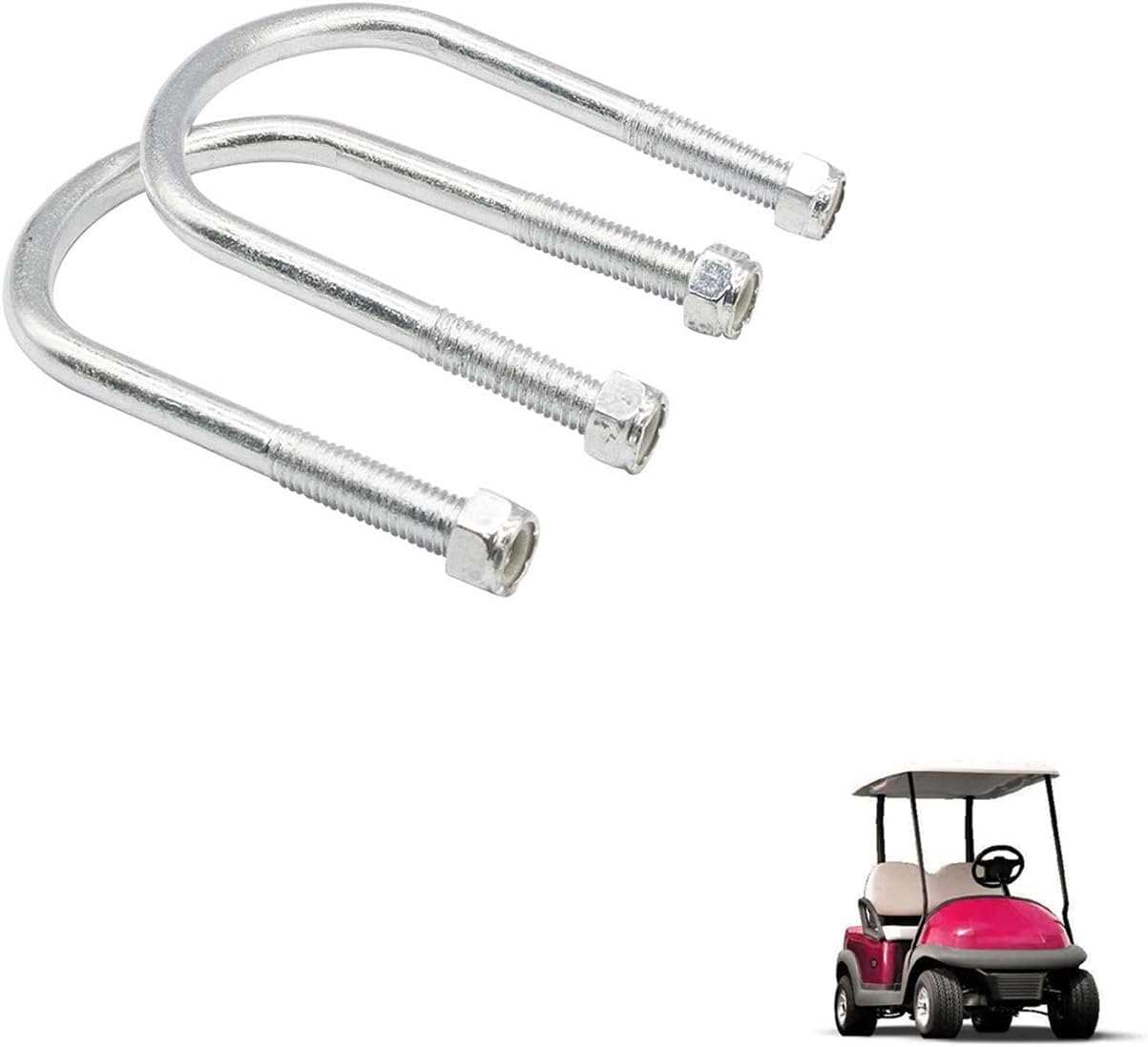Club Car U Bolt for DS and Precedent Heavy Duty Leaf Spring Gas or Electric Models 2018-up Tempo Golf Cart OEM 1014902-2Pcs -