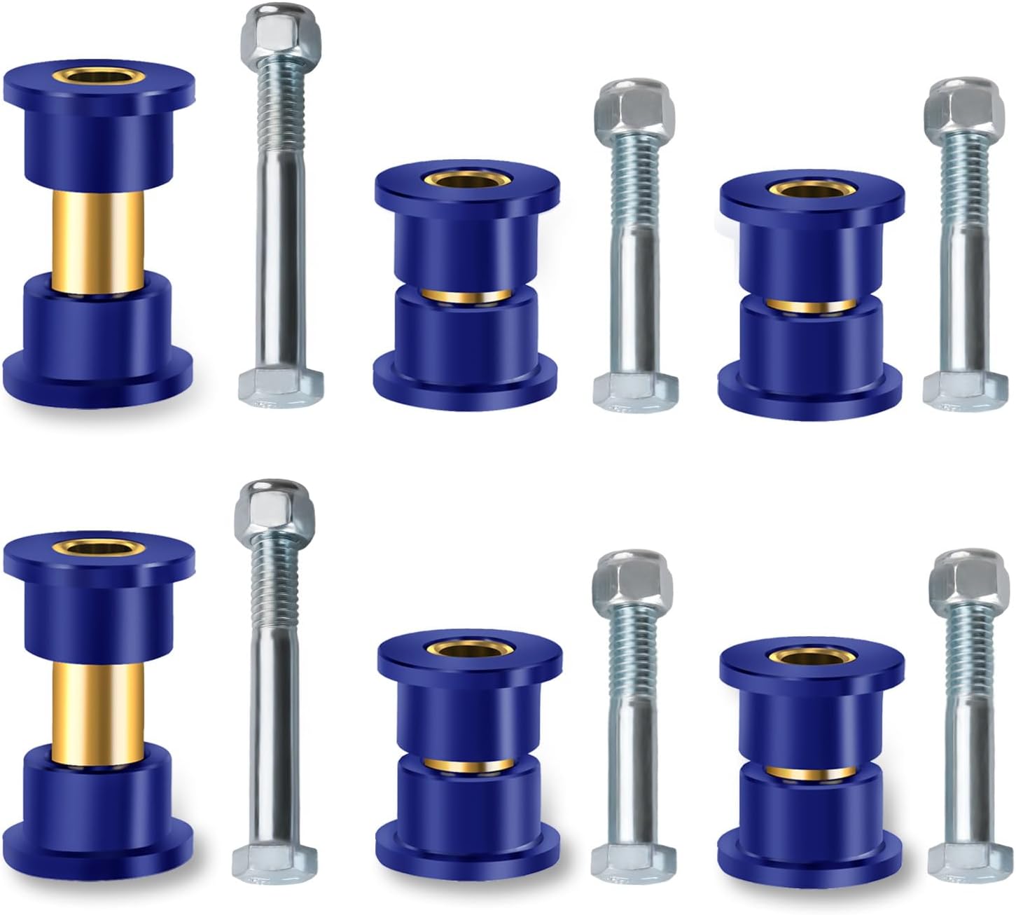 Club Car DS Bushings and Sleeve Kit, Polyurethane Kit Fits for Front Upper A Arm Suspension 1992-up Models, Replaces OEM 1016346 -