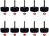 10 Pack Screws Nuts Caps for Fishing Spinning Reels Knob Power Handle Grip 