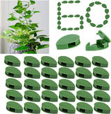 60 Pcs Plant Climbing Wall Fixture Clips Acrylic Self-Adhesive Sticker Fixer Vine Traction Invisible Holder Green Leaf Vines Hook Fixing Clip Indoor Outdoor Decoration - 60PCS