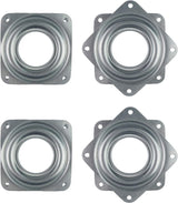 4 Pack 2.8 Inches Lazy Susan Turntable, 5/16 InchesThick & 100 LB Capacity,Silver 