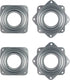4 Pack 2.8 Inches Lazy Susan Turntable, 5/16 InchesThick & 100 LB Capacity,Silver 