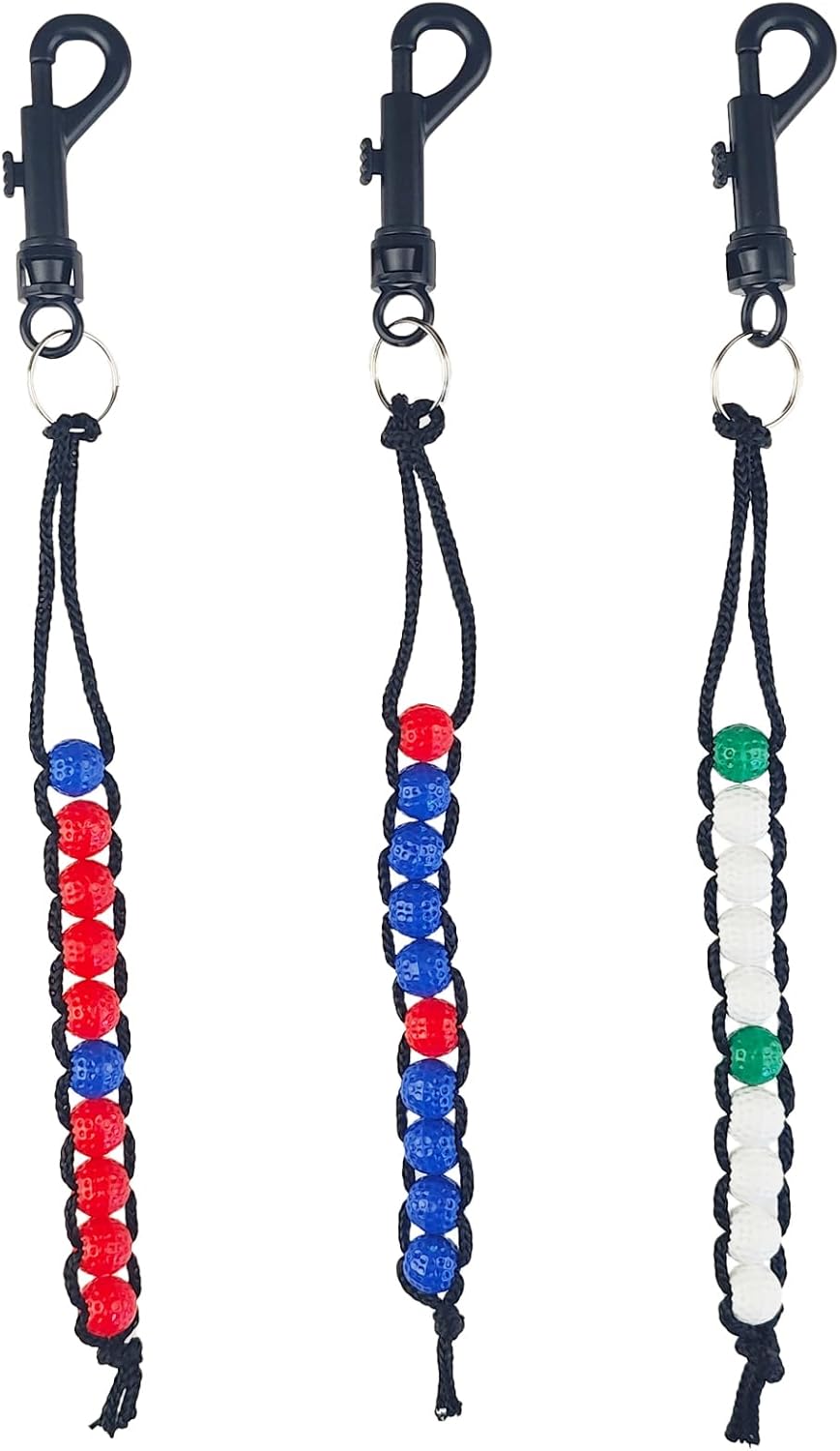 3/6/10/15 Pack Golf Bead Counter Stroke with Clip 
