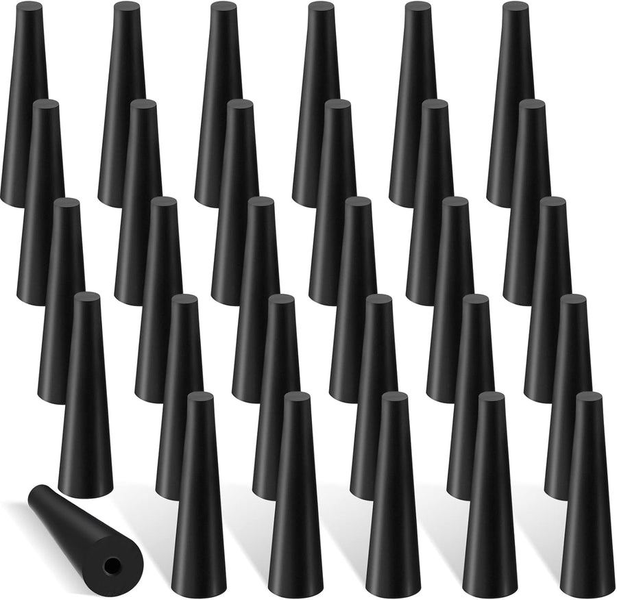60 Pcs Pool Solar Panels Repair Plugs Heater Kit for Swimming Panels, Black (0.250) - 0.250" Diameter