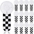 12 Pcs Race Car Party Favors Portable Fan Bulk Mini Handheld Personal Fans Checkered Black and White for Team Gift Travel Summer Outdoor Decorations -