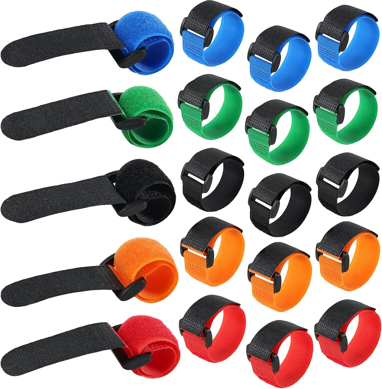 Fishing Rod Straps Ties Pole Belt Holder Strap Multi Color -