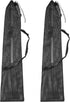 2 Pieces Drawstring Mesh Kayak Paddle Bag With Adjustable Shoulder Strap - Portable Storage for Long Boat Canoe Paddles, Transport
