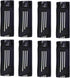 8 Pack Elastic Bike Bicycle Ankle Leg Riding Puttee Cycling Safety Bind Pant Bands Clip Strap Belt Fully Adjustable Cycling, Jogging, Camping (Black) 