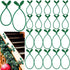 20 Pcs Christmas Inches and 16 Set Decorative Garland Twist Ties Decor for Xmas Holiday Lights Bannisters Stairways Railings (Green) Green -