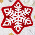 Winter Snowflake Rug Red Bath Mat Bathroom Decor Welcome Non Slip Xmas Washable Bathtub Tub Doormat 21.7&