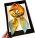 Head Scarf for Women Soft Like Silk and Versatile Neck Scarves Dressy Fashion Accessories Gift Feather 