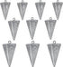 Fishing Weights Pyramid Sinkers Kit Bullet for Ocean Saltwater Surf Gear Tackle 1oz 2oz 3oz 
