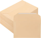100 Pack Legal Size File Envelope 10" x 15" Document Folder Heavyweight Manila 143 lb Ungummed Flap Jackets for Attorney Employee Mailing Office Business, Beige -
