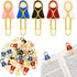 30 Pcs Jesus Paper Clips Christian Bookmarks for Kids Cross Paperclip Bible Cute Virgin Mary Gift Religious Bookmark Sunday School Study Supplies Easter Mother Church Party Favor -