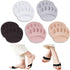 Ball of Foot Cushions (5 Pairs) - Metatarsal Pads for Women & Men, Soft Forefoot Feet, Reusable, Breathable, Prevent Pain Discomfort 5 Pairs-(black-beige-white-pink-gray)