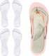 2 Pairs Gel Arch Support Cushion Insoles Adhesive Silicone Flip Flop Thong Inserts Invisible Slim Pain Relief Anti-Slip Shock Absorption Plantar Fasciitis Clear L