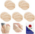 5 Pairs Ball of Foot Cushion,Thicken Forefoot Cushion Pad,Forefoot Metatarsal Invisible Socks Pads, Reusable Honeycomb Fabric Pads for Women Men Prevention Pain Relief Beige -