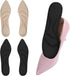 2 Pairs Shoe Insoles High Heel Women Breathable Pads Sponge Cushions Arch Support Boot Inserts Feet Pain Relief Loose Shoes Sore Spurs Beige,black -