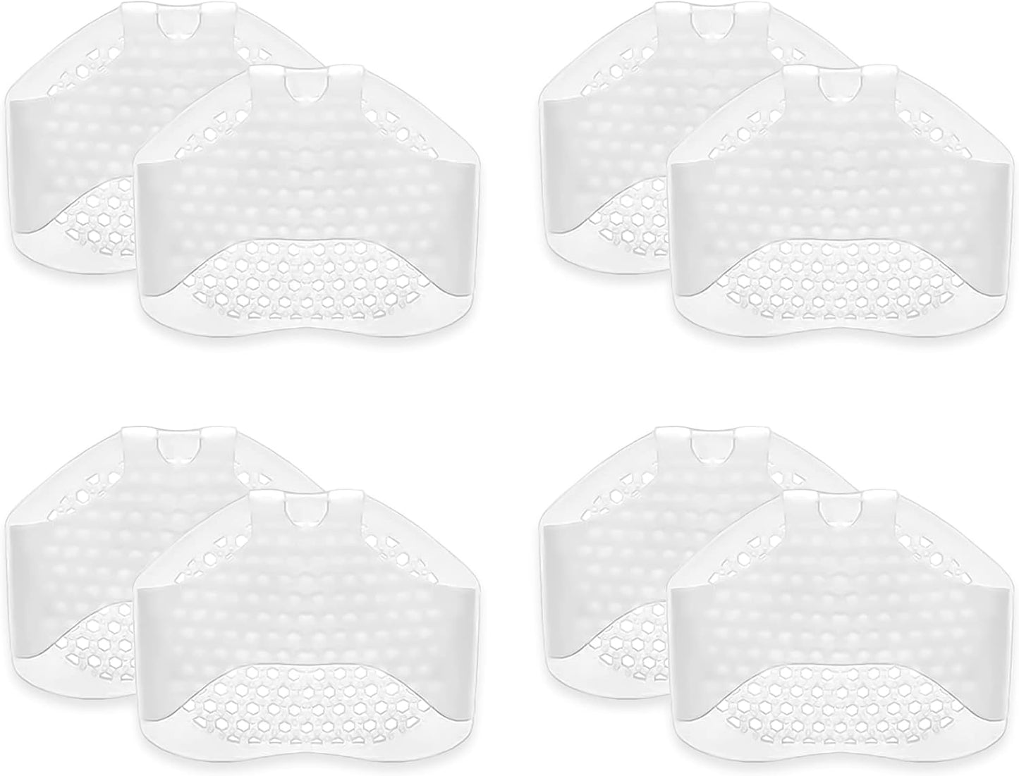 Metatarsal Pads 8 Pack, Breathable & Soft Gel Cushion for Men Women Ball of Foot Cushions Runners, High Heels, Dancers, Morton's Neuroma, Prevent Pain and Discomfort (4 Pairs White) -