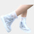 Rain Boot Waterproof Shoes Covers, Sand Control Non-Slip Shoe Cover Galoshes, PVC Rubber Sole Reusable Snow Boots Overshoes for Cycling Outdoor Camping Fishing Garden Travel (XXL, Transparent)