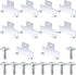 10 Pcs Recessed Light Clips Downlight Housing C Retrofit for with Self Tapping Screws Metal Down Resistant to Corrosion Rust Fixture Accessories Silver -