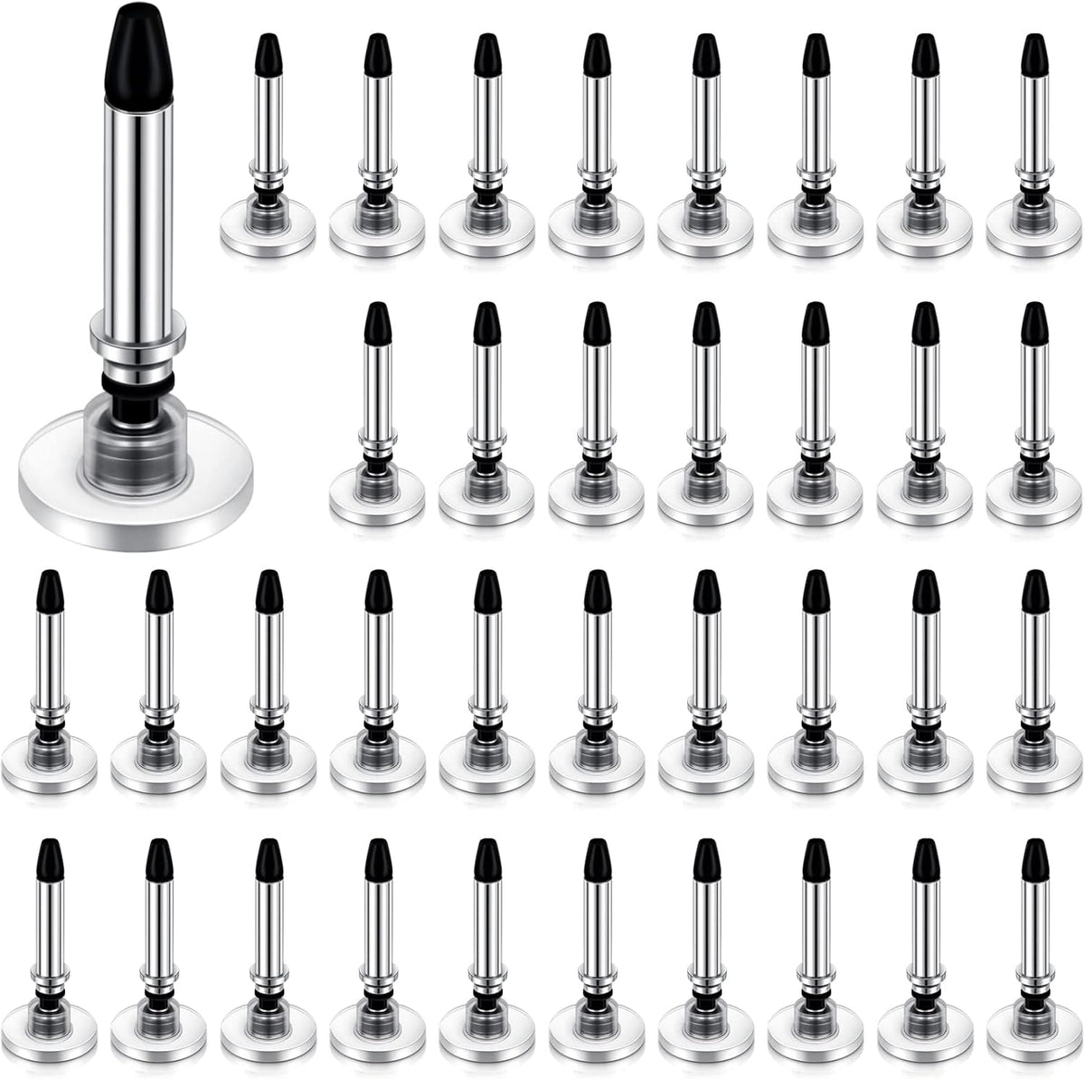 36 Pieces Stylus Pen Tips Replacement Only High Precision Replaceable Disc Tops Universal Round Shape Penpoint for Touch Screen Devices Daily Using Supplies -