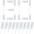 80 pcs Round Shape Clear Push-Up Cake Pop Shooter (Push Up Pops) Plastic Containers with Lids, Base & Sticks 