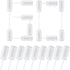 60 pcs Round Shape Clear Push-Up Cake Pop Shooter (Push Up Pops) Plastic Containers with Lids, Base & Stick 