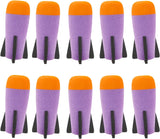 Missile Filled Foam Rocket Launcher Compatible for Nerf N-Strike Elite Series 10pcs,purple 