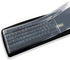 Clear PC Desktop Keyboard Cover, Universal Silicone Protector Skin for 104/107 Keys, Ultra-Thin, Waterproof, Dustproof, Anti-Slip Fits Most Standard Keyboards 
