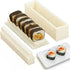 Sushi Maker Mold Kit, Easy DIY Onigiri Rice Ball Press, Plastic Shaper Tool for Home Kitchen Beginners (Square Shape) 