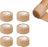 6 Rolls Floor Protector Pads for Chair Legs, Self-Adhesive Anti-Slip Furniture Tape 1" x 177", Non-Woven Wrap Hardwood Floors, Tables, Chairs, Sofas & All Legs (Skin Tone)  177",Skin Tone