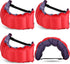 Inflatable Swim Belt Pool Flotation Portable Waist Floatation Aid for Adults Adjustable Training with Buckle and Rope Swimming Beginners Red Blue 