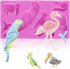 Fondant Molds, Silicone Flamingo Birds Mold 3D Bird Mould for Cupcake Cake Chocolate Decoration 