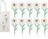 10PCS Flower Patches, Daisy Iron on Patches Embroidered Applique Sewing Patch DIY Decoration for Bags, Jackets, Jeans, Clothes 