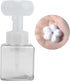 Foaming Hand Soap Dispenser, 250ml Flower Dispenser Shape Refillable Foam Pump Bottle Reusable Plastic Portable Liquid Container for Bathroom (Transparent) 