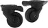 1 Pair Luggage Suitcase Wheels, Universal Replacement Wheels for Mute Swivel Casters Black 
